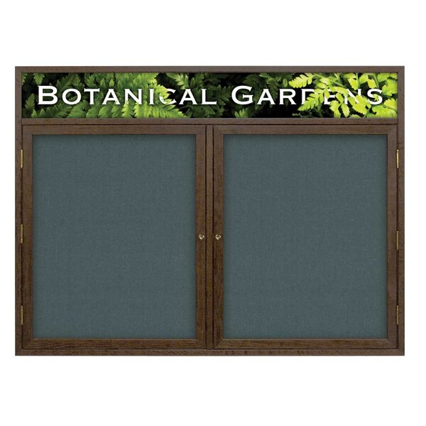 United Visual Products Open Faced Traditional Corkboard, 60x36" UV643A-BRONZE-PEARL - main